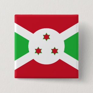 Badge Carré 5 Cm Drapeau du Burundi