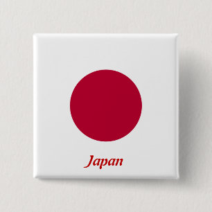 Badge Carré 5 Cm Drapeau du Japon