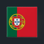 Badge Carré 5 Cm Drapeau du Portugal<br><div class="desc">C'est le drapeau authentique du Portugal.</div>