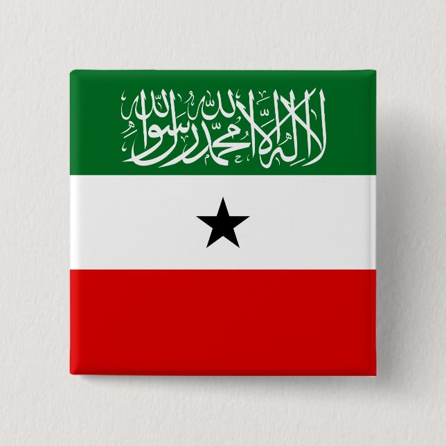 Badge Carré 5 Cm Drapeau du Somaliland (Devant)