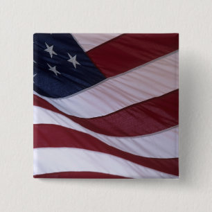 Badge Carré 5 Cm drapeau États-Unis, Caroline du Nord, États-Unis