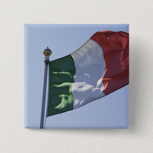 Badge Carré 5 Cm Drapeau irlandais (Devant)