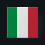 Badge Carré 5 Cm Drapeau Italie<br><div class="desc">Drapeau Italie</div>