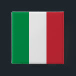 Badge Carré 5 Cm Drapeau Italie<br><div class="desc">Drapeau Italie</div>