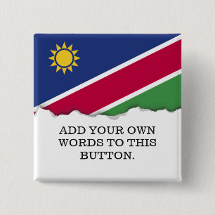 Badge Carré 5 Cm Drapeau Namibie
