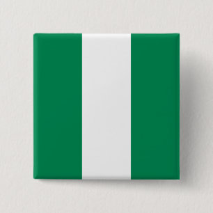 Badge Carré 5 Cm Drapeau nigérian