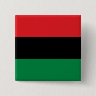 Badge Carré 5 Cm Drapeau panafricain, Joyeux Kwanzaa