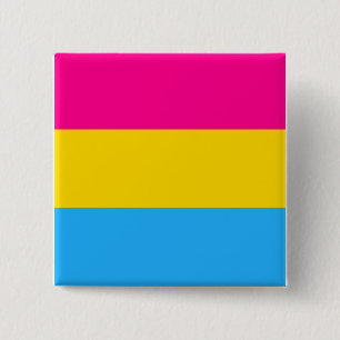 BADGE CARRÉ 5 CM "DRAPEAU PANSEXUAL DE FIERTÉ "