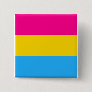 BADGE CARRÉ 5 CM "DRAPEAU PANSEXUAL DE FIERTÉ "