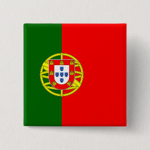 Badge Carré 5 Cm Drapeau portugais (Portugal)