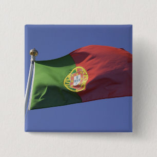 Badge Carré 5 Cm Drapeau portugais RF)