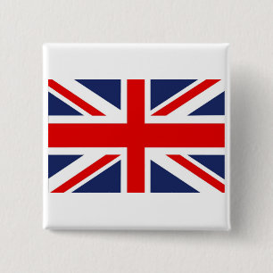 Badge Carré 5 Cm Drapeau Union Jack - Royaume-Uni