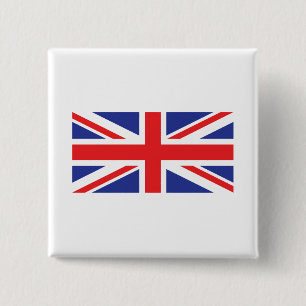 Badge Carré 5 Cm Drapeau Union Jack UK