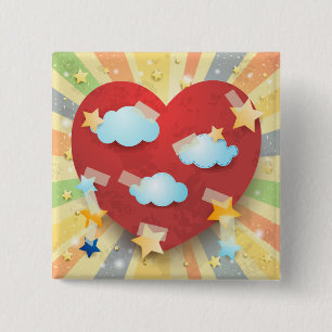 Badge Carré 5 Cm Dream of love