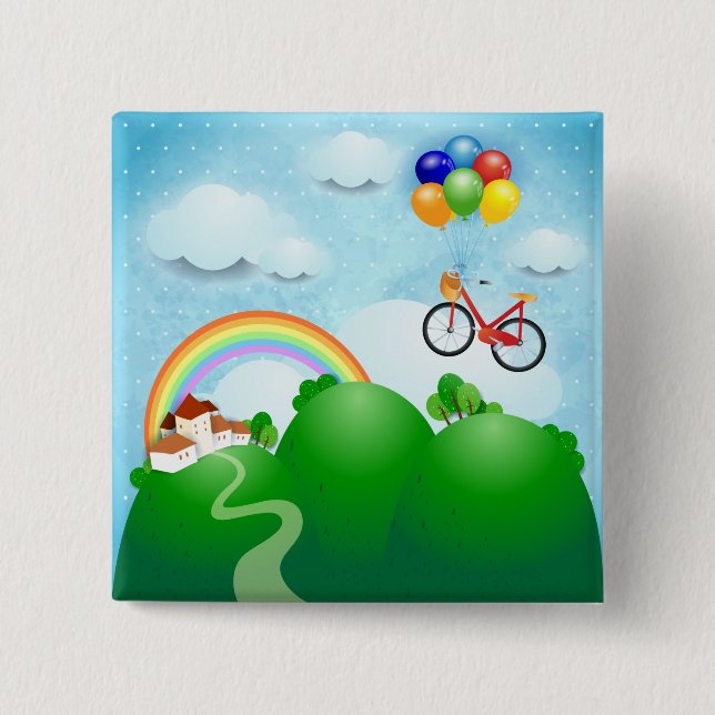 Badge Carré 5 Cm Dreamland (Devant)