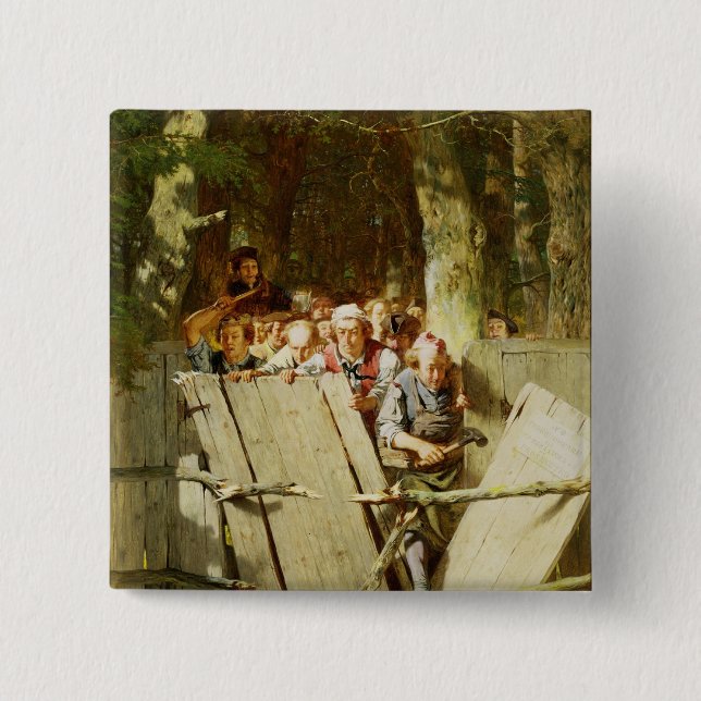 Badge Carré 5 Cm Droit de passage (Devant)