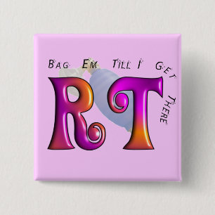 Badge Carré 5 Cm Droite "fin de support de bâillon jusqu'à ce que