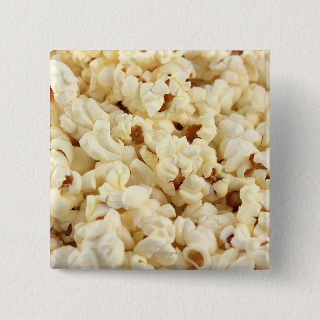 Badge Carré 5 Cm Du pop-corn pur. (Devant)