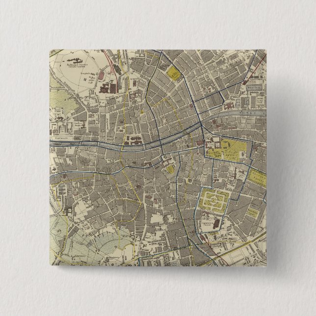 Badge Carré 5 Cm Dublin 2 (Devant)