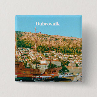 Badge Carré 5 Cm Dubrovnik - Croatia