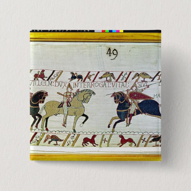 Badge Carré 5 Cm Duc William demande essentiel (Devant)