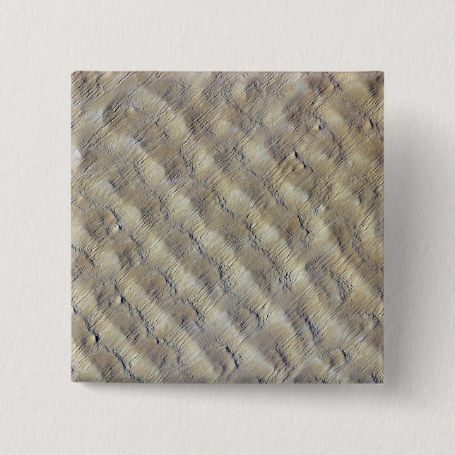 Badge Carré 5 Cm Dunes de sable dans l'erg Fachi-Bilma (Devant)