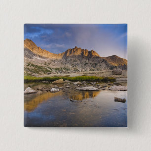 Badge Carré 5 Cm É.-U., Colorado, Parc national des Montagnes Roche