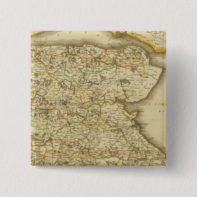 Badge Carré 5 Cm East Fife (Devant)