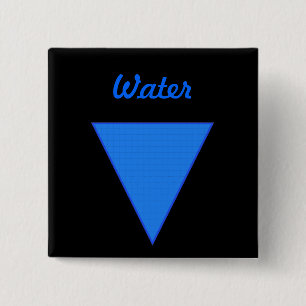 Badge Carré 5 Cm Eau