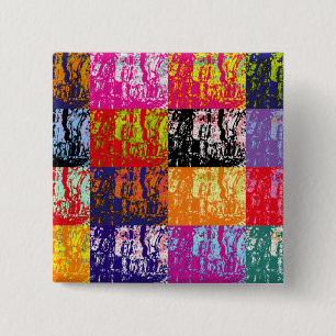 BADGE CARRÉ 5 CM EAU