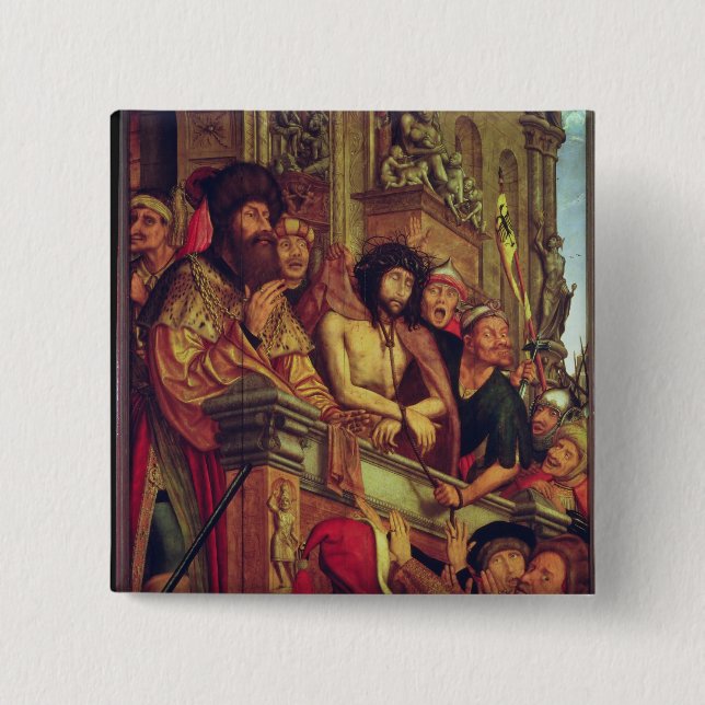 Badge Carré 5 Cm Ecce homo, 1515 (Devant)