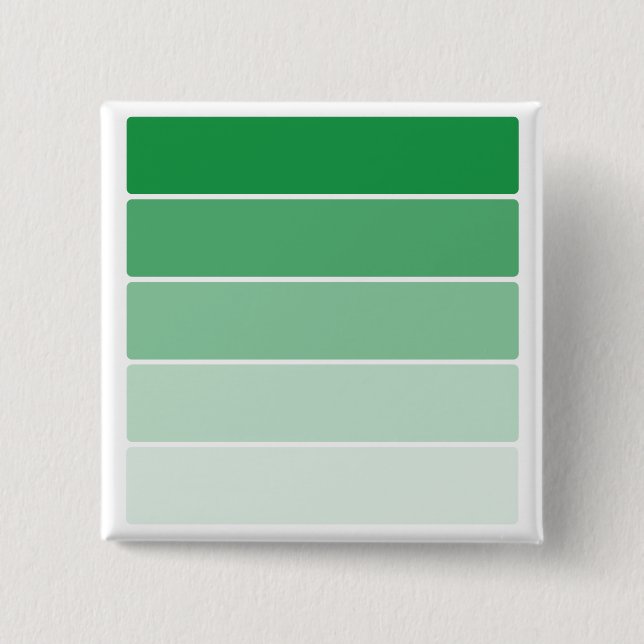 Badge Carré 5 Cm Échantillons de peinture vert brillant (Devant)