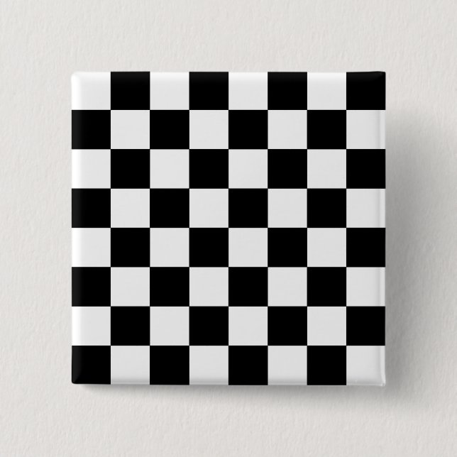 Badge Carré 5 Cm Échecboard (Devant)