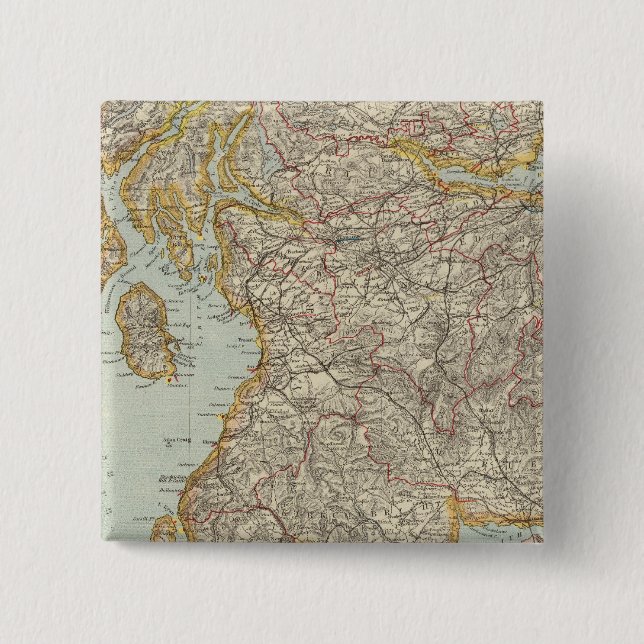 Badge Carré 5 Cm Écosse 12 (Devant)