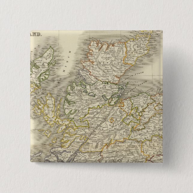 Badge Carré 5 Cm Écosse 24 (Devant)