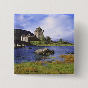 Badge Carré 5 Cm Écosse, Highland, Wester Ross, Eilean Donan 2
