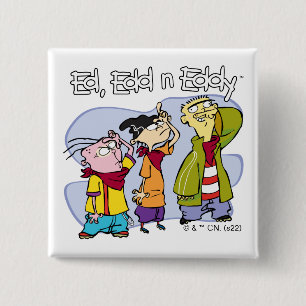 Badge Carré 5 Cm Ed, Edd, n Eddy Hand Signes
