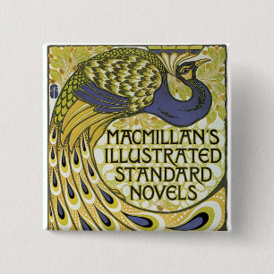 Badge Carré 5 Cm Édition Peacock de MacMillan