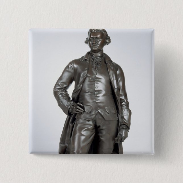 Badge Carré 5 Cm Edmund Burke (1729-97) 1865 (bronze) (Devant)