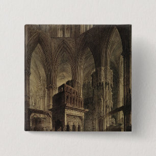 Badge Carré 5 Cm Edouard le tombeau du confesseur, Abbaye de
