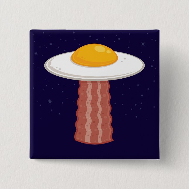 Badge Carré 5 Cm Eggstraterrestrial (Devant)