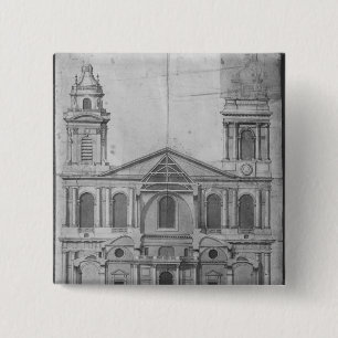 Badge Carré 5 Cm Église de Saint-Sulpice