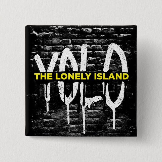 Badge Carré 5 Cm Égouttement de brique (Devant)