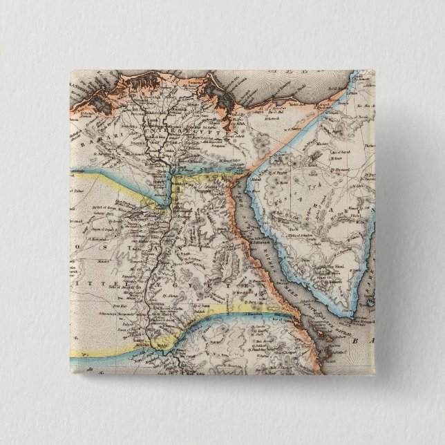 Badge Carré 5 Cm Égypte 14 (Devant)