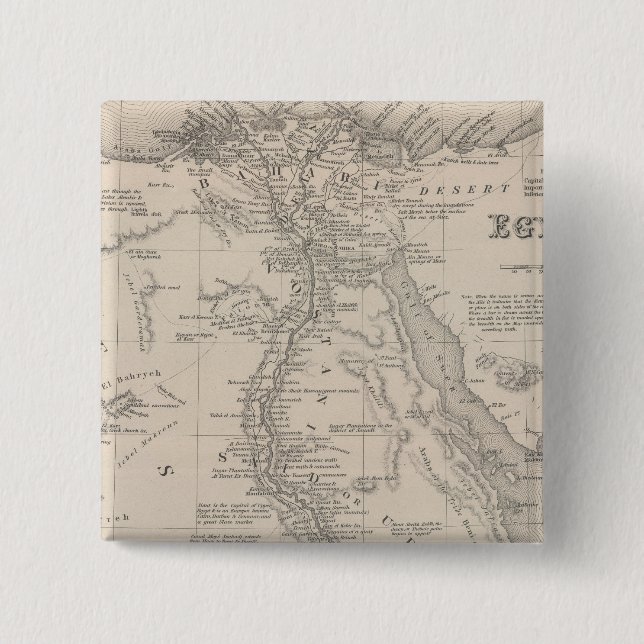 Badge Carré 5 Cm Égypte 9 (Devant)