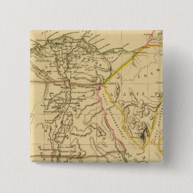 Badge Carré 5 Cm Égypte ancienne 5 (Devant)