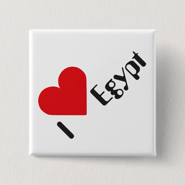 Badge Carré 5 Cm Égypte - Egypt Button (Devant)