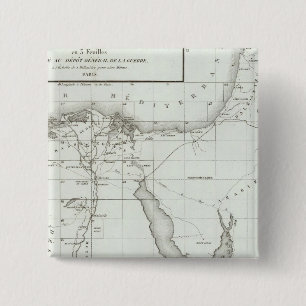 Badge Carré 5 Cm Égypte et Palestine