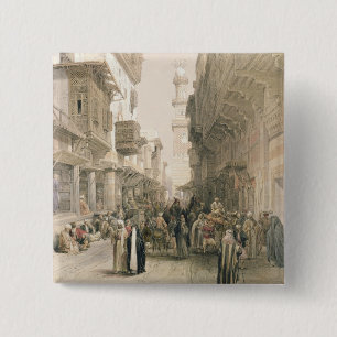 Badge Carré 5 Cm EL Mooristan, le Caire de mosquée, de "Egypte et