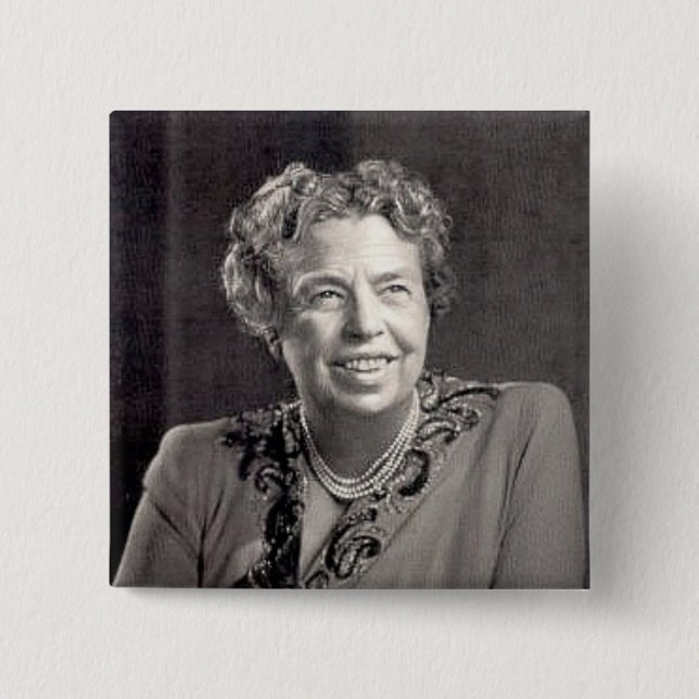 Badge Carré 5 Cm eleanor_roosevelt (Devant)